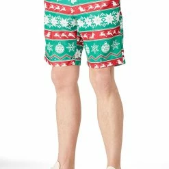 Suitmeister Summer Shorts Christmas Green Nordic Men's Suit Suits & Blazers