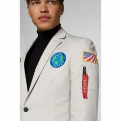 OppoSuits Deluxe Outer Space - Astronaut - Space Grey Suits & Blazers