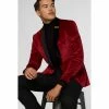 OppoSuits Deluxe Dinner Jacket - Burgundy Suits & Blazers