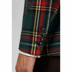 OppoSuits Deluxe Suits & Blazers Christmas Tartan Pine Green Men’s Blazer