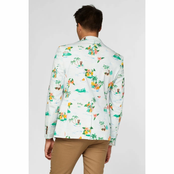 OppoSuits Deluxe Tropical Hawaiian Aloha Blue Men’s Patterned Blazer Suits & Blazers 5 OppoSuits Deluxe Tropical Hawaiian Aloha Blue Men’s Patterned Blazer Suits & Blazers