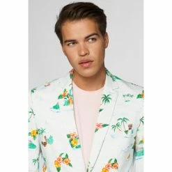 OppoSuits Deluxe Tropical Hawaiian Aloha Blue Men’s Patterned Blazer Suits & Blazers 11 OppoSuits Deluxe Tropical Hawaiian Aloha Blue Men’s Patterned Blazer Suits & Blazers
