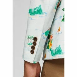OppoSuits Deluxe Tropical Hawaiian Aloha Blue Men’s Patterned Blazer Suits & Blazers 13 OppoSuits Deluxe Tropical Hawaiian Aloha Blue Men’s Patterned Blazer Suits & Blazers