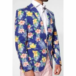 OppoSuits Deluxe Tropical Flowers - Blue Hawaiian Mens Blazer Suits & Blazers 13 OppoSuits Deluxe Tropical Flowers - Blue Hawaiian Mens Blazer Suits & Blazers