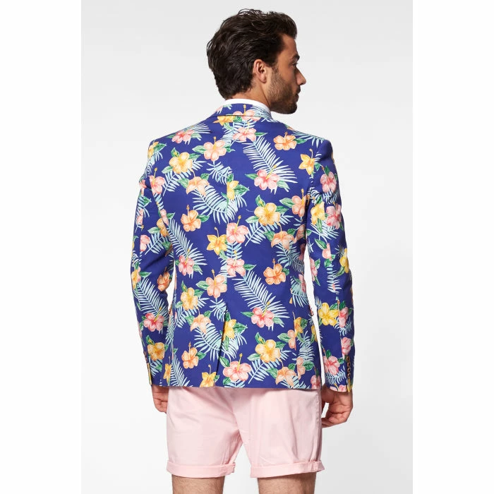 OppoSuits Deluxe Tropical Flowers - Blue Hawaiian Mens Blazer Suits & Blazers 6 OppoSuits Deluxe Tropical Flowers - Blue Hawaiian Mens Blazer Suits & Blazers