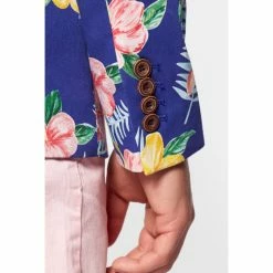 OppoSuits Deluxe Tropical Flowers - Blue Hawaiian Mens Blazer Suits & Blazers 12 OppoSuits Deluxe Tropical Flowers - Blue Hawaiian Mens Blazer Suits & Blazers