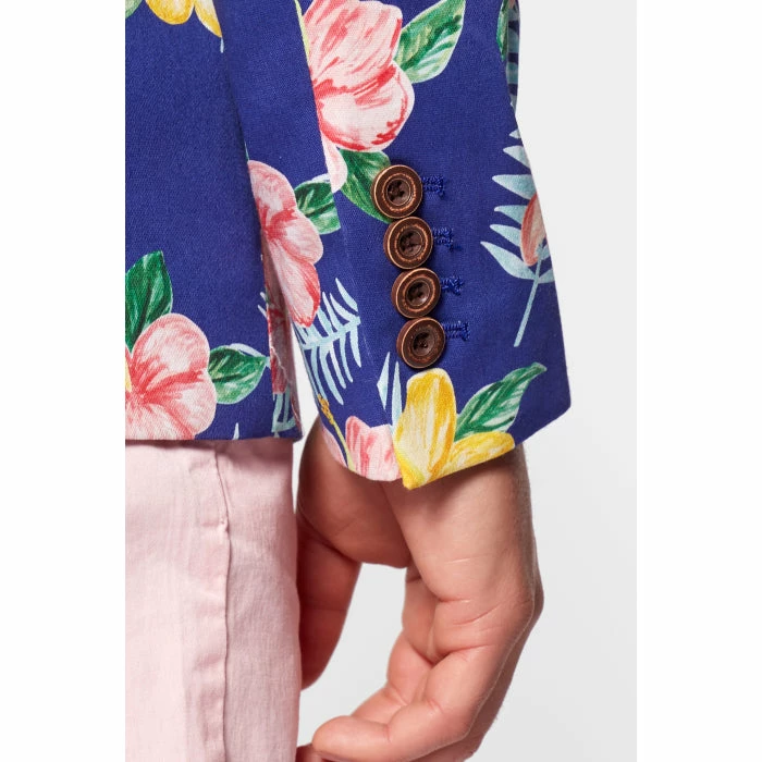 OppoSuits Deluxe Tropical Flowers - Blue Hawaiian Mens Blazer Suits & Blazers 7 OppoSuits Deluxe Tropical Flowers - Blue Hawaiian Mens Blazer Suits & Blazers