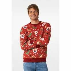 OppoSuits Suits & Blazers Jolly Crew Red Men's Ugly Christmas Sweater