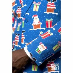 OppoSuits Giftmas Eve Christmas Patterned Men's Suit