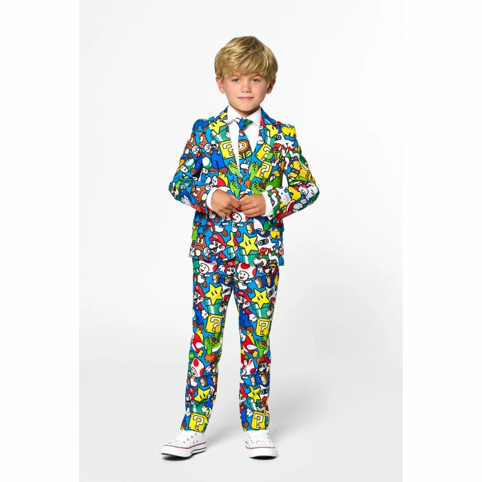 OppoSuits Video Game Costumes Super Mario™ Officially Licensed Boy's Suit 4 OppoSuits Video Game Costumes Super Mario™ Officially Licensed Boy's Suit