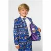 OppoSuits Super Mario Merry Mario Officially Licensed Super Mario Boy's Christmas Suit Video Game Costumes
