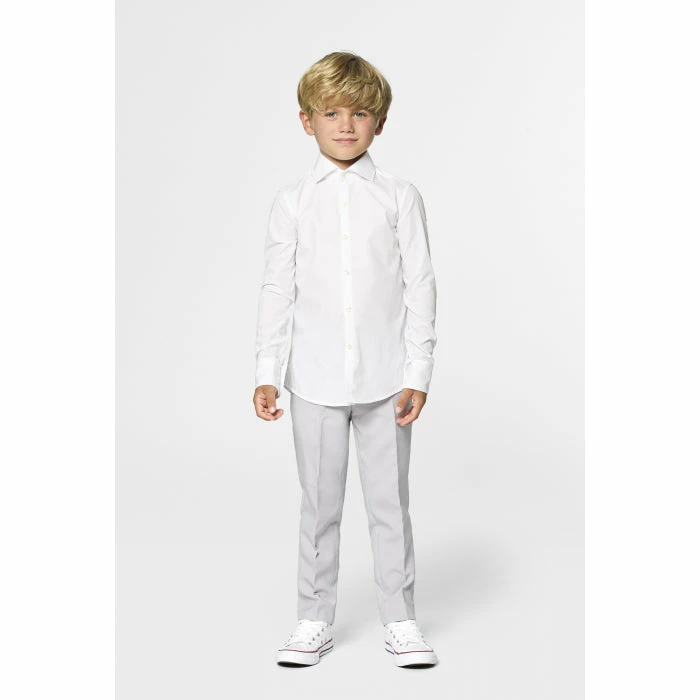 OppoSuits White Knight Boy's Long Sleeved White Shirt 4 OppoSuits White Knight Boy's Long Sleeved White Shirt