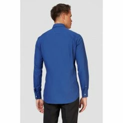 OppoSuits Suits & Blazers Navy Royale Long Sleeved Navy Men's Shirt