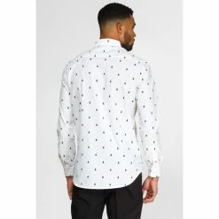 OppoSuits Christmas Trees Long Sleeved Men's Shirt