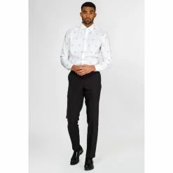 OppoSuits Christmas Icons Long Sleeved Men's Christmas Shirt