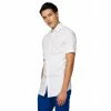 OppoSuits Short Sleeve White Knight Men's Shirt Suits & Blazers