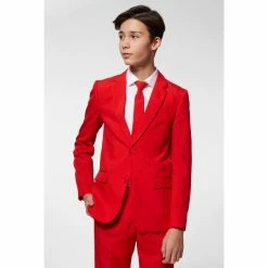 OppoSuits Red Devil, Teen Boys Red Suit