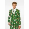 OppoSuits Santaboss, Teen Boys Green Christmas Suit 1 OppoSuits Santaboss, Teen Boys Green Christmas Suit