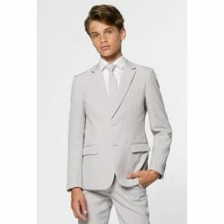 OppoSuits Suits & Blazers Groovy Grey Teen Boys Suit