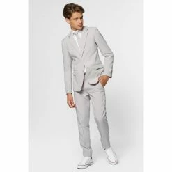 OppoSuits Suits & Blazers Groovy Grey Teen Boys Suit