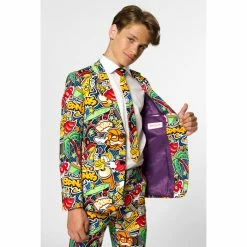 OppoSuits Street Vibes, Urban Graffiti Teen Boys Suit