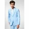 OppoSuits Suits & Blazers Cool Blue Teen Boys Suit