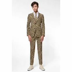OppoSuits The Jag, Teen Boys Leopard Print Suit Suits & Blazers