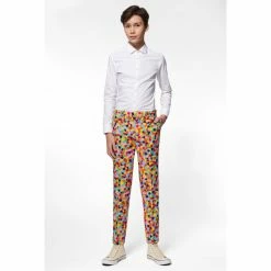 OppoSuits Confetteroni Teen Boys Rainbow Confetti Suit