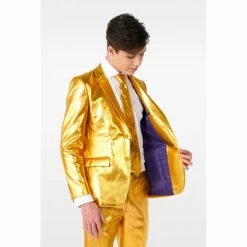OppoSuits Groovy Gold Teen Boys Suit