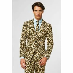 OppoSuits The Jag Leopard Print Suit, Tiger King Costume Suits & Blazers