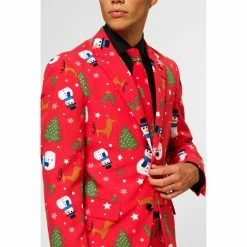 OppoSuits Christmaster Men's Patterned Christmas Suit Suits & Blazers