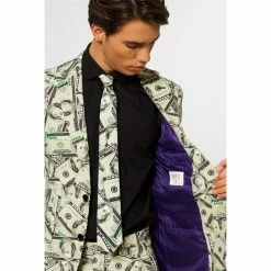 OppoSuits Cashanova $100 Bill Bank Notes Patterned Men's Suit Suits & Blazers