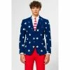 OppoSuits Suits & Blazers Stars And Stripes American Flag Independence Day Men's Suit