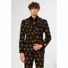 OppoSuits Black-O Jack-O Patterned Halloween Men's Suit