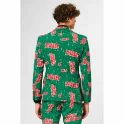 OppoSuits Suits & Blazers Happy Holidude Christmas Patterned Men's Suit 7 OppoSuits Suits & Blazers Happy Holidude Christmas Patterned Men's Suit