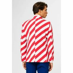 OppoSuits Suits & Blazers United Stripes USA Flag Independence Day Mens Suit