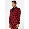 OppoSuits King Of Hearts Valentines Patterned Men's Suit