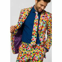 OppoSuits Confetteroni Patterned Men's Confetti Suit