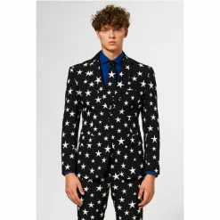 OppoSuits Suits & Blazers Starstruck Mens Suit With Star Print