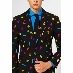 OppoSuits Tetris™ Costume Licensed Retro Mens Suit