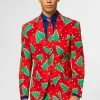 OppoSuits Fine Pine Men's Christmas Patterned Suit