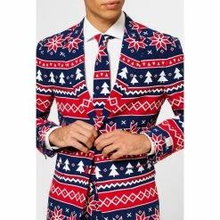 OppoSuits Suits & Blazers Nordic Noel, Christmas Patterned Men's Suit