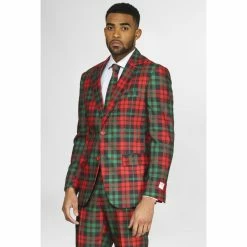 OppoSuits Trendy Tartan Christmas Suit