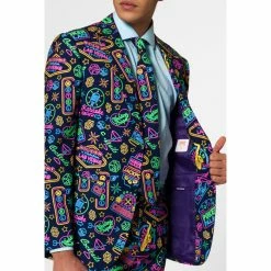 OppoSuits Mr. Vegas Patterned Men's Suit
