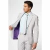 OppoSuits Suits & Blazers Groovy Grey Men's Suit