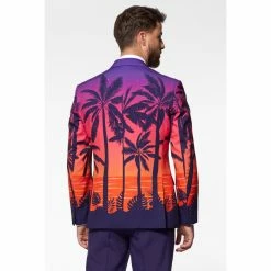 OppoSuits Suits & Blazers Suave Sunset Patterned Men's Suit