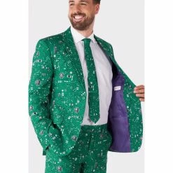 OppoSuits Cool Circuit, Green Circuit Board Patterned Men's Suit 11 OppoSuits Cool Circuit, Green Circuit Board Patterned Men's Suit