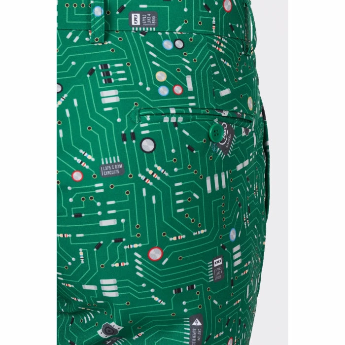 OppoSuits Cool Circuit, Green Circuit Board Patterned Men's Suit 9 OppoSuits Cool Circuit, Green Circuit Board Patterned Men's Suit