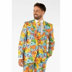 OppoSuits Officially Licensed Pokemon Men's Suit TV & Movie Costumes