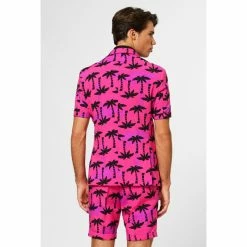 OppoSuits Tropicool Tropical Pink Short Summer Suit